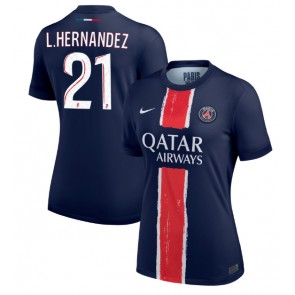 Paris Saint-Germain Lucas Hernandez #21 Hjemmebanetrøje Dame 2024-25 Kort ærmer